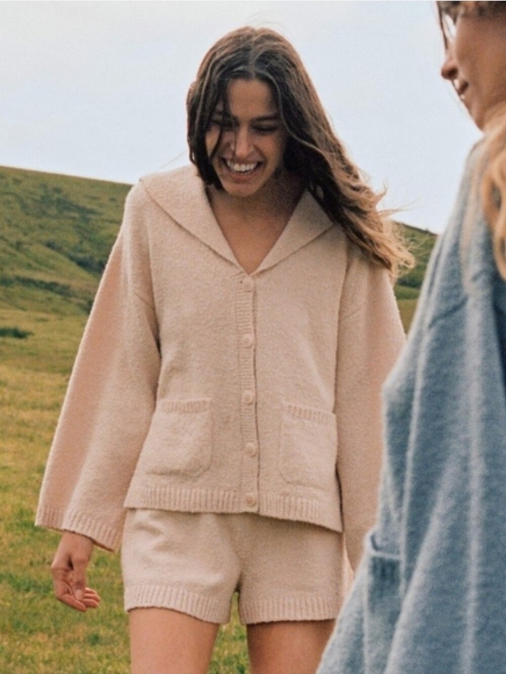 Christy Dawn the Aura sweater in linen boucle, small